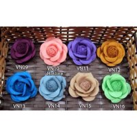 Kẹp tóc hoa hồng màu ngẫu nhiên 01