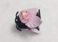 Kẹp tóc hoa hổng nhỏ xinh  màu lá có thể thay đổi phù hợp  - Mẫu 9