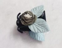 Kẹp tóc hoa hổng nhỏ xinh  màu lá có thể thay đổi phù hợp  - Mẫu 8