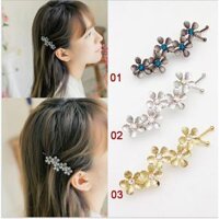 Kẹp tóc hoa mai thời trang KAH45 - Ghi xám