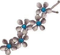 Kẹp tóc hoa mai thời trang KAH45  - Ghi Xám