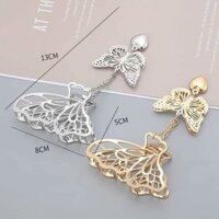Kẹp Tóc Kim Loại Hình Bướm Xinh Xắn Phong Cách Hàn Quốc 2021 Cho Nữ - Bướm Vàng