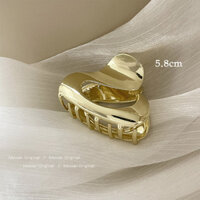 Kẹp tóc kim loại hình học - kẹp tóc tam giác - kẹp tóc gợn sóng phong cách vintage - kẹp tóc càng cua thời trang mẫu mới phong cách Hàn Quốc - Mẫu 4