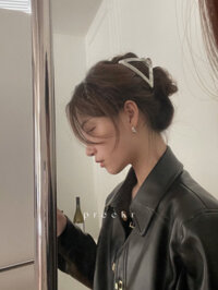 Kẹp tóc kim loại hình học - kẹp tóc tam giác - kẹp tóc gợn sóng phong cách vintage - kẹp tóc càng cua thời trang mẫu mới phong cách Hàn Quốc - Mẫu 6