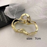 Kẹp tóc kim loại hình học - kẹp tóc tam giác - kẹp tóc gợn sóng phong cách vintage - kẹp tóc càng cua thời trang mẫu mới phong cách Hàn Quốc - Mẫu 2