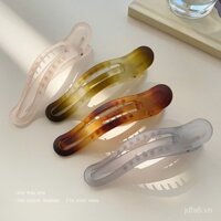 Kẹp tóc lớn hình mỏ vịt cho phụ nữ, kẹp tóc cho tóc dày, kẹp tóc trong suốt, phụ kiện tóc cho kiểu tóc búi