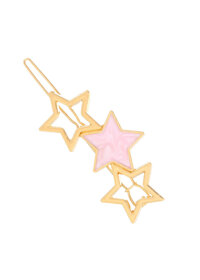 Kẹp tóc mái cao cấp 3 ngôi sao thời trang Hàn Quốc đang hot KAH68 - Hồng