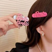 Kẹp tóc mái hình công chúa Barbie y2k thời trang cho nữ cặp bấm mái nữ đẹp vintage phong cách Hàn Quốc dễ thương màu