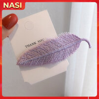 Kẹp tóc mái hình lá NASI xinh xắn dễ thương kẹp tóc cute nữ - Màu Tím