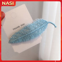 Kẹp tóc mái hình lá NASI xinh xắn dễ thương kẹp tóc cute nữ - xanh nhạt