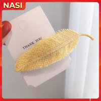 Kẹp tóc mái hình lá NASI xinh xắn dễ thương kẹp tóc cute nữ - Màu vàng