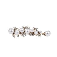 Kẹp tóc ngọc trai rhinestone Hàn Quốc mới, kẹp tóc một từ, phụ kiện tóc, kẹp ngang nhỏ cho người lớn, kẹp đuôi ngựa, kẹp tóc đa năng, trang trí tóc