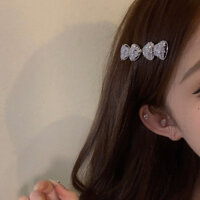 Kẹp tóc nơ đi tiệc đính đá thanh lịch và sang trọng kẹp mái xinh