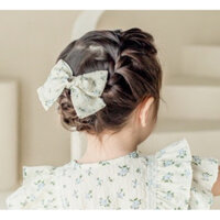 Kẹp tóc nơ hoa Happy Prince bản to xinh xắn cho bé gái hàng săn sale Hàn Quốc