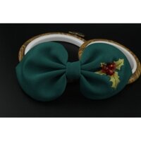 KẸP TÓC NƠ THÊU TAY - KẸP TÓC HANDMADE - CHỦ ĐỀ NOEL - KNTT4