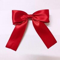 Kẹp tóc nơ vải bản rộng dễ thuơng HB24 - Đỏ tươi