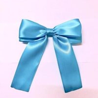 Kẹp tóc nơ vải bản rộng dễ thuơng HB24 - Xanh trời