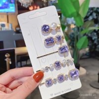 Kẹp tóc pha lê siêu sáng bóng 2025, kẹp tóc hình vịt cổ tích, kẹp Bobby, kẹp tóc mái, kẹp bên vintage