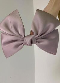 Kẹp tóc phối hình nơ hot trend - Xám