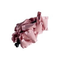 Kẹp tóc quặp dọc cỡ lớn nơ ruy băng da lộn RYA 713404