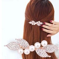 Kẹp tóc sau - kẹp tóc ngọc trai đính đá - kẹp sườn sau - Mẫu 1