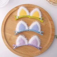 Kẹp tóc tai mèo đáng yêu cho bé thiết kế 2 tai mèo xinh xắn, kẹp ko làm đau tóc bé.