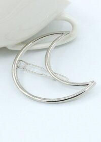 Kẹp tóc thời trang Hàn Quốc KAH42  - Hình vầng trăng - Mầu Bạc