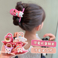 Kẹp tóc trẻ em cho bé gái, kẹp tóc hình gấu dâu Sanrio, không gây hư tổn2023Kẹp tóc cá mập dễ thươn
