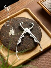 Kẹp trà bằng thép không gỉ dụng cụ mở trà Pu'er trà dao retro Trung Quốc handmade trà gạch bánh trà nâng lên trà dao bộ trà phụ kiện