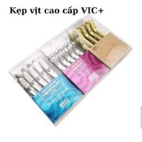 Kẹp vịt kim loại VIC+ Siêu Cao cấp. [ Đồng - Nhôm - inox _ hộp 10 cái ]