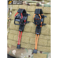 Kẹp webbing mở rộng Molle Zone 7 cho túi leo núi ngoài trời, kẹp rìu băng, túi ngực, buộc chặt, khóa chức năng bên ngoài cố định