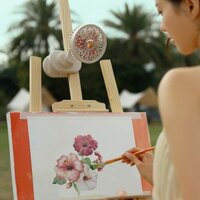 Kẹp Xích sinh thái, quạt nhỏ, Mini, ký túc xá sinh viên, đầu giường êm điện dễ thương