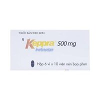 Keppra Levetiracetam 500mg GSK điều trị các cơn động kinh cục bộ (6 vỉ x 10 Viên nén )
