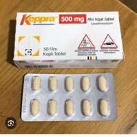 Keppra Levetiracetam 500mg điều trị các cơn động kinh cục bộ (5 vỉ x 10 viên nén)
