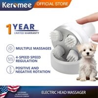 Keramee Đầu Massage Điện Dụng Cụ Massage Điện Rung Cầm Tay Đầu Da Đầu Động Vật Chó Mèo Massage Dụng Cụ