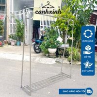 Kệ/Sào Treo Quần Áo Inox C1M8xD1m5, Chịu Lực 120kg Siêu Chắc Chắn