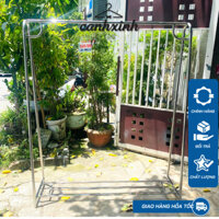 Kệ/Sào Treo Quần Áo Inox C1M8xD1m5, Chịu Lực 120kg Siêu Chắc Chắn