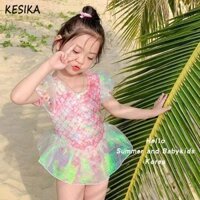 Kesika Bé Gái Nàng Tiên Cá Công Chúa Đồ Bơi Dễ Thương Nàng Tiên Cá Quy Mô Đồ Bơi Bé Gái-Beach Chơi Essential