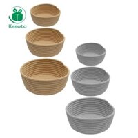 Kesoto 3 Miếng Dệt Dây Cotton Giỏ Phòng Trẻ Em Cho Chìa Khóa Đồ Chơi Phòng Trẻ Em