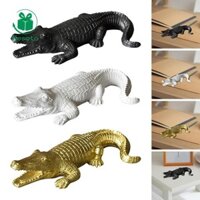 Kesoto Cá Sấu Hình Động Vật Trang Trí Nhựa Cho Bàn Kệ Sách Ngoài Trời Trong Nhà
