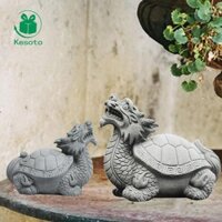 Kesoto Trà Đồ trang trí thú cưng Bể cá Rùa Micro Phong cảnh Tượng nhỏ cho bàn trà