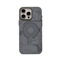 Kết cấu Kevlar từ tính Thích hợp cho iPhone 16 Promax 15 Pro Nhẹ 13 / 14 Vỏ cứng toàn diện Sơ đồ mạch Mecha