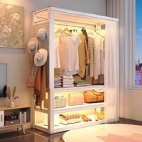 Kết Hợp Móc Treo Quần Áo Đơn Giản Đa Chức Năng Hiện Đại Tủ Quần Áo Lắp Ráp Nổi Tiếng Trên Mạng Cho Thuê Phòng Ngủ Thời T