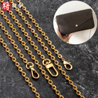 Kết hợp Thích hợp cho lv Phụ kiện dây chuyền chính hãng ba trong một Dây đeo vai thay thế Túi xách nữ Presbyopic Dây chuyền đeo chéo bằng đồng nguyên chất cao cấp Mua phụ kiện Se