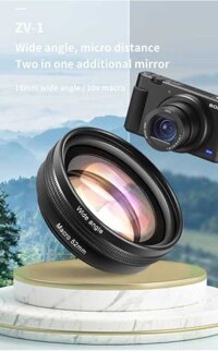 Kết Máy Ảnh Hợp Góc Rộng 18Mm Cho Sony Zv1 Rx100m7 Canon G7x, Phụ Kiện Ống Kính, Ống Kín