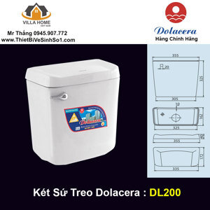 Két nước xí xổm treo tường Dolacera DL200