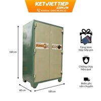 Két Sắt 2 Cánh Cỡ Lớn, Két sắt ngân hàng BMEC K560 Khóa cơ đổi mã (Miễn Phí Giao Hàng)