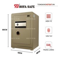 Két sắt Bofa BF-V-80BJ Khóa vân tay Nhập Khẩu Chính Hãng Miễn Phí Giao Hàng Tận Nơi Toàn Quốc