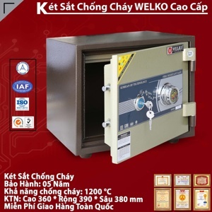 Két sắt chống cháy vuông Welko KCC41 (375*410*350)