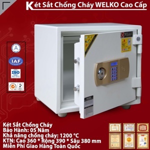 Két sắt chống cháy vuông Welko KCC41 (375*410*350)